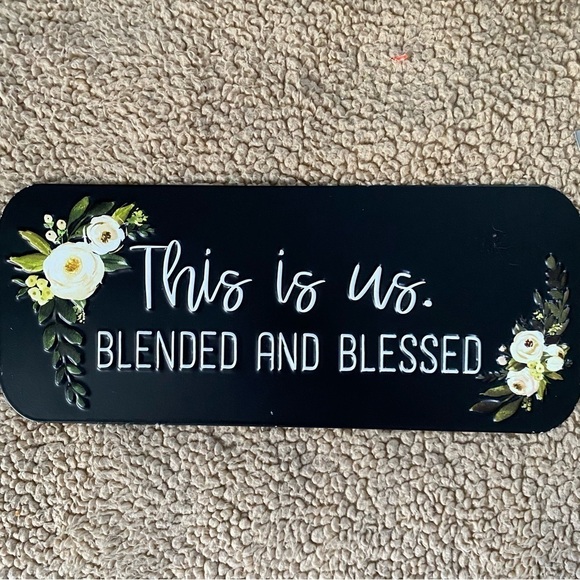 NWT Family Sign- “This is us, blended and blessed” - Picture 1 of 2